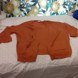 Rust colored cardigan